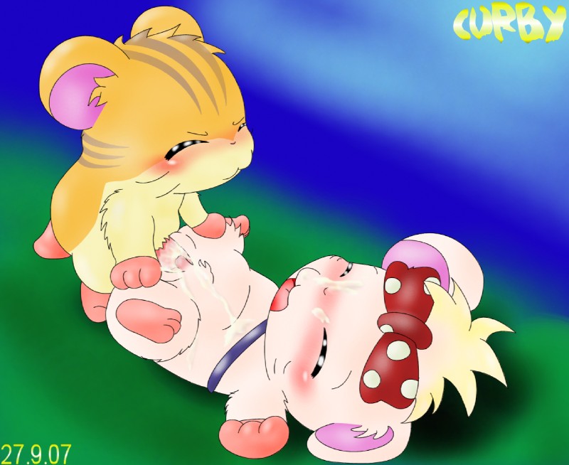 lazuli and stan (hamtaro (series)) created by curby