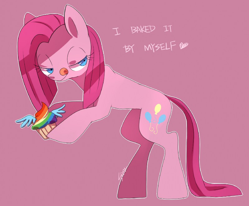 pinkamena and pinkie pie (cupcakes (mlp fanfic) and etc) created by aosion