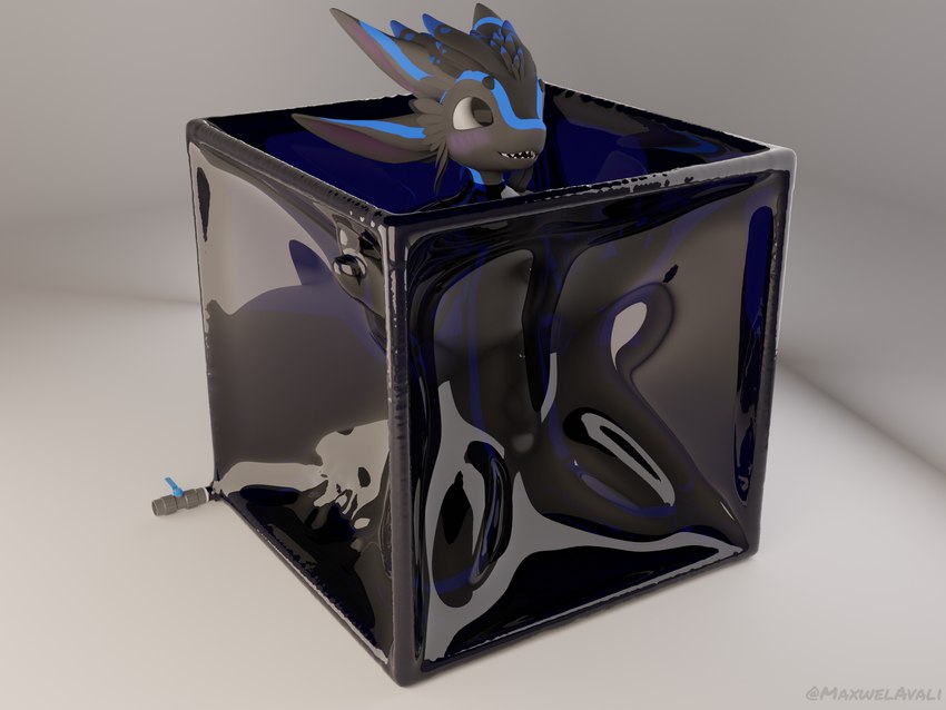 4_ears anthro bdsm blue_markings blush bondage bound excited feathers grey_body grey_eyes grey_feathers kneeling latex male markings multi_ear simple_background solo vacuum_cube maxwelavali blender_cycles max_(maxwelavali) avali 3d_(artwork) 4:3 blender_(artwork) digital_media_(artwork) hi_res signature