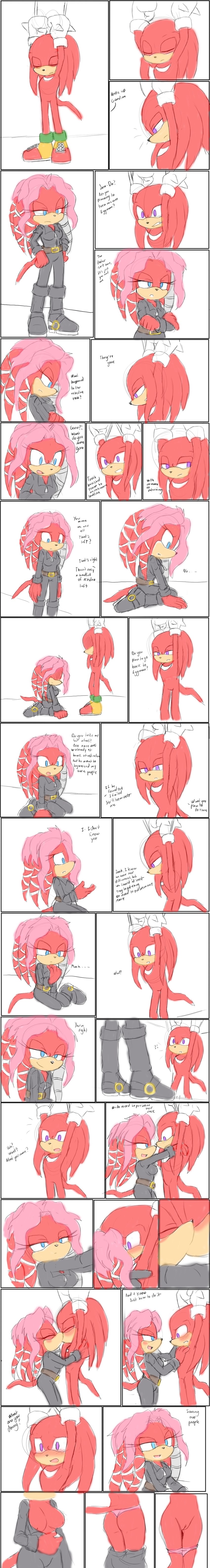 anthro bdsm bound breeding_request clothing cords duo female genitals hands_tied harness jumpsuit male male/female pussy seductive text undressing angelofhapiness archie_comics sega sonic_the_hedgehog_(archie) sonic_the_hedgehog_(comics) sonic_the_hedgehog_(series) knuckles_the_echidna lien-da echidna mammal monotreme absurd_res english_text hi_res long_image tall_image