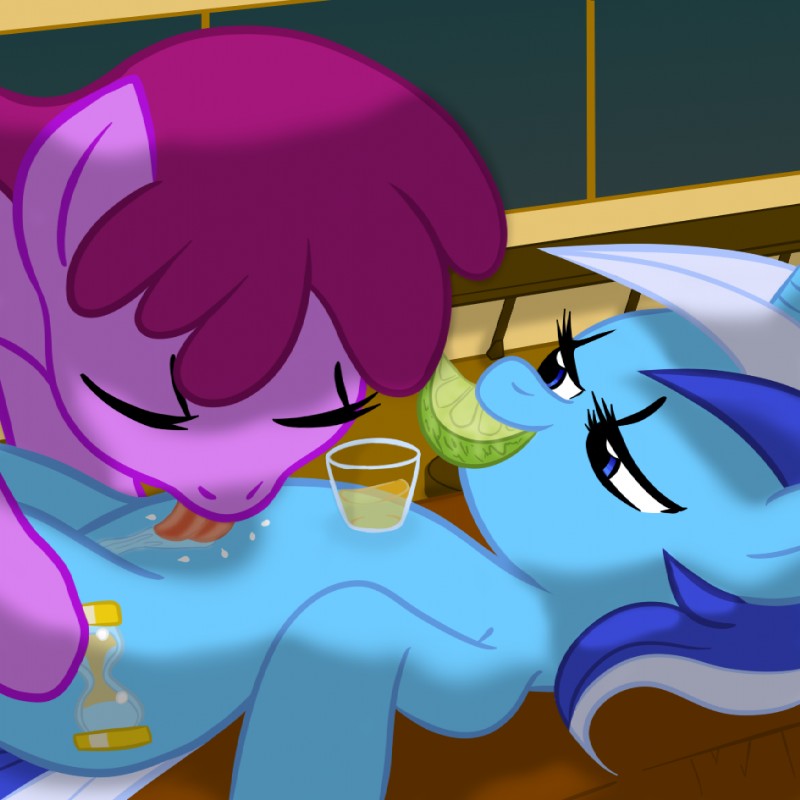 berry punch and minuette (friendship is magic and etc) created by explosivegent