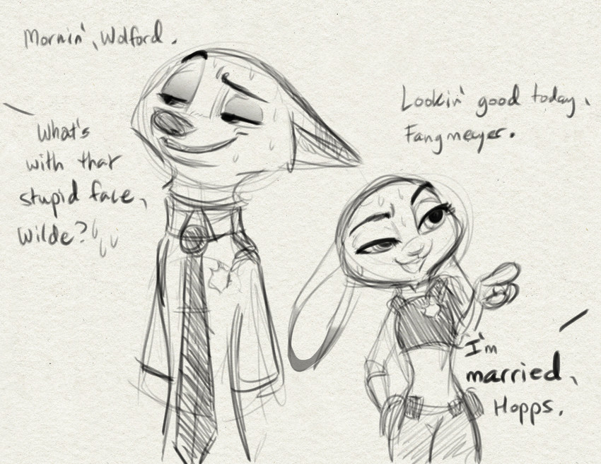 judy hopps and nick wilde (zootopia and etc) created by qalcove