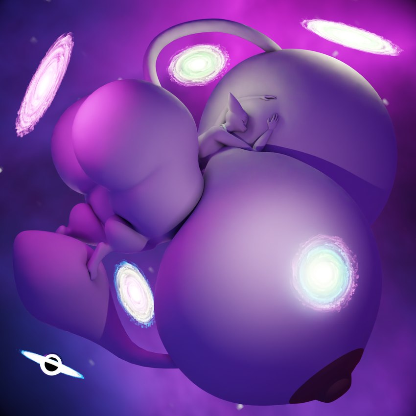 anthro areola big_breasts big_butt black_hole breast_pillow breast_squish breasts butt female floating galaxy huge_breasts huge_butt hyper hyper_breasts intergalactic_macro long_tail macro nebula nipples pink_body resting self_hug sleeping solo space squish tail terra_macro thick_thighs darkdraketom nintendo pokemon izabelle_(pelleelle) generation_1_pokemon legendary_pokemon mew_(pokemon) pokemon_(species) 1:1 3d_(artwork) blender_(artwork) digital_media_(artwork) hi_res