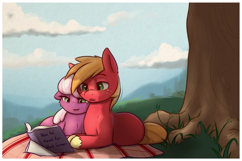 big macintosh and cheerilee (friendship is magic and etc) created by pudgeruffian