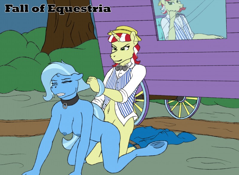 anthro areola breasts broken_horn collar duo female female_raped forced horn identical_twins male male/female male_rape male_raping_female nipples nude rape sex slave stump_horn forgey fall_of_equestria friendship_is_magic hasbro my_little_pony mythology flam_(mlp) flim_(mlp) equid equine mammal mythological_creature mythological_equine unicorn 2016 absurd_res hi_res brother_(lore) brothers_(lore) sibling_(lore) twins_(lore)