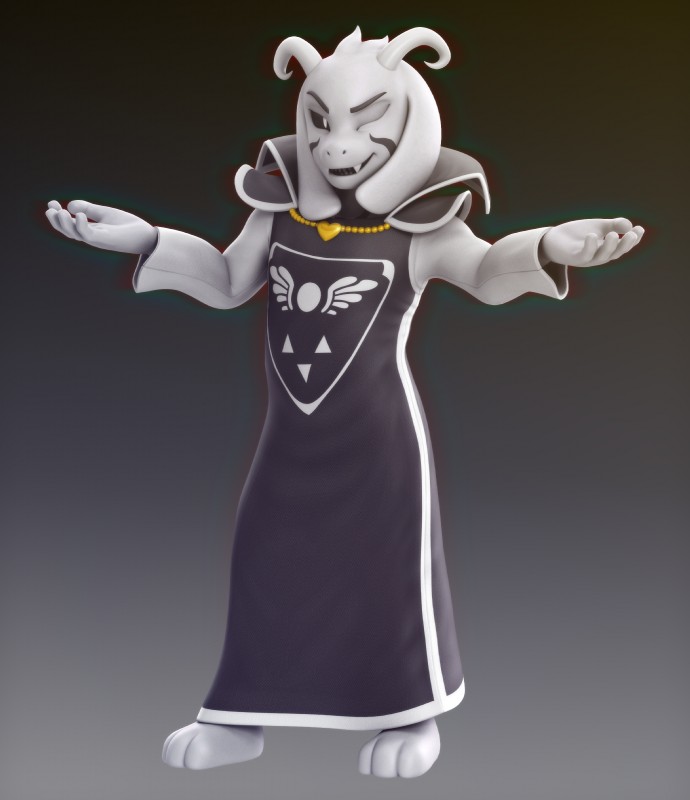 asriel dreemurr (undertale (series) and etc) created by rafaknight-rk