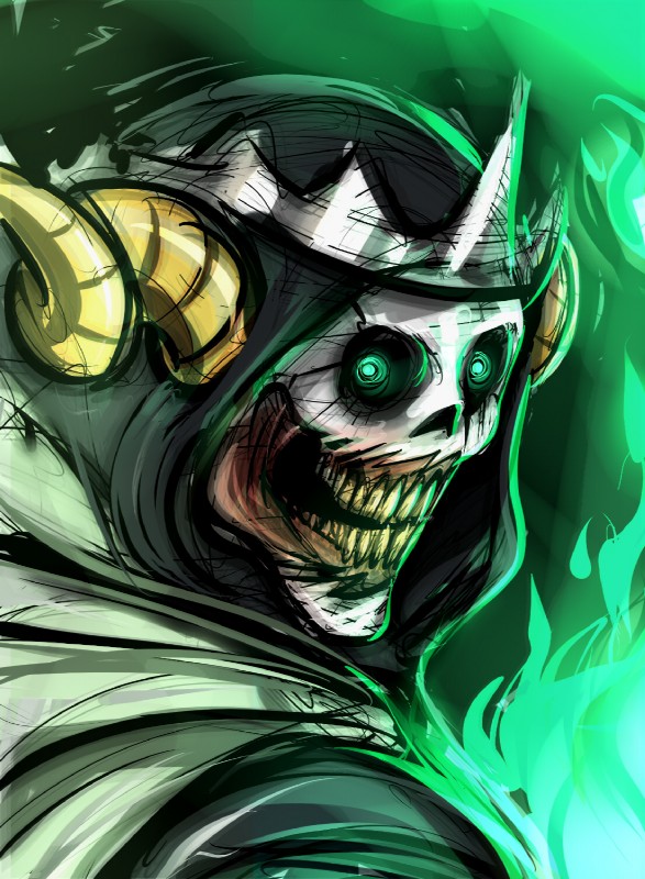 the lich (cartoon network and etc) created by maniacpaint