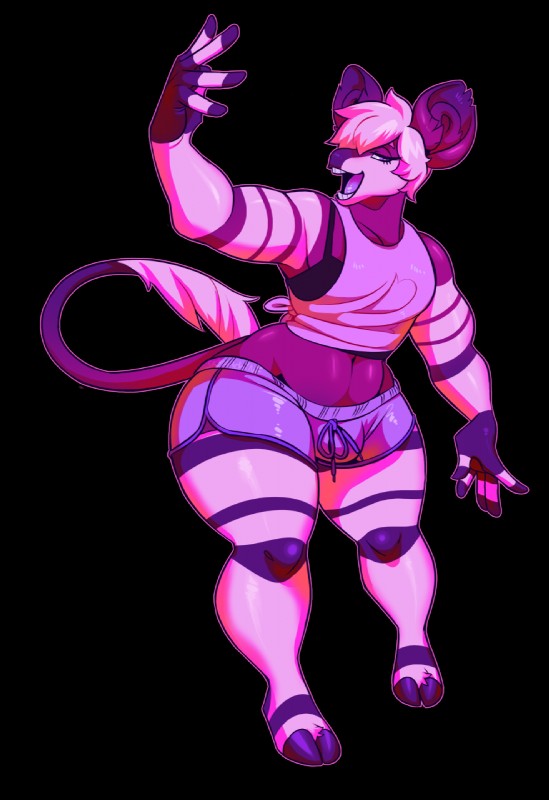 5_fingers anthro bulge clothed clothing cloven_hooves crossdressing curvy_figure fingers hooves male muscular muscular_arms overweight overweight_anthro overweight_male simple_background slightly_muscular solo standing thick_thighs tight_clothing transparent_background wide_hips skymachine giraffid mammal okapi alpha_channel hi_res