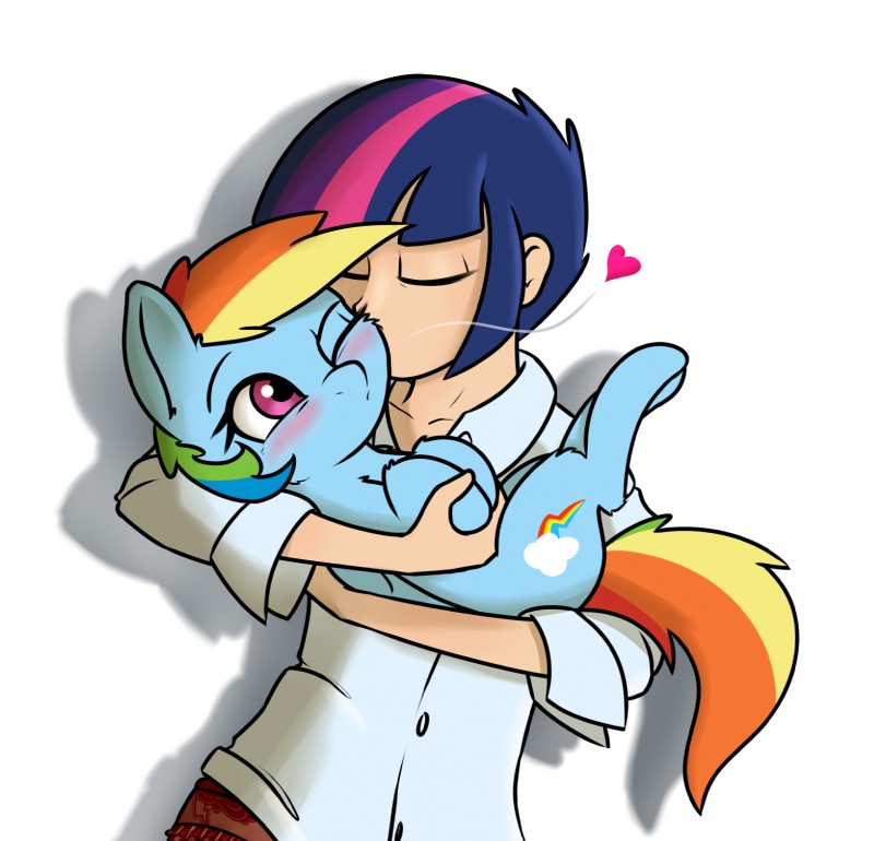 rainbow dash and twilight sparkle (friendship is magic and etc) created by pudgeruffian