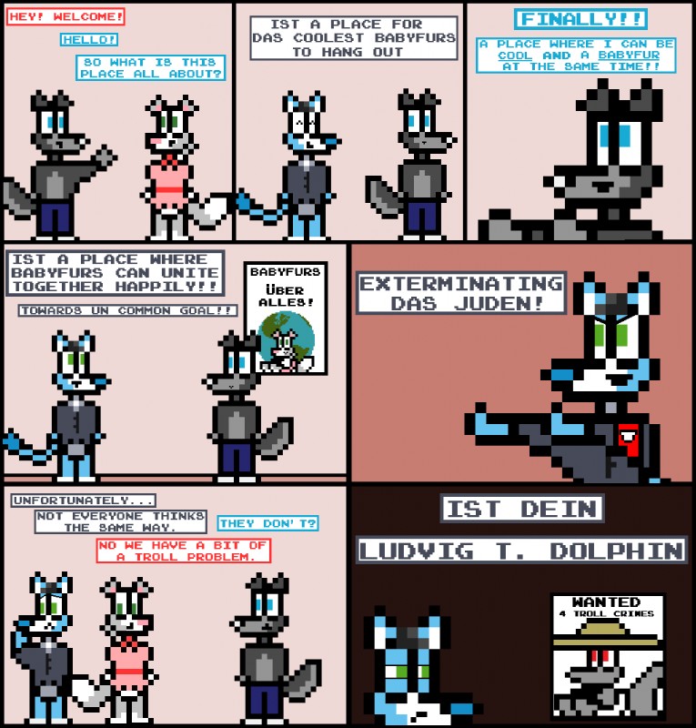 kyle bridgett (ultimate babyfur webcomic) created by unknown artist