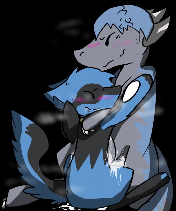 anthro blush bodily_fluids cum duo eyes_closed female fog genital_fluids genitals male male/female messy nude orgasm penis semi-anthro sex simple_background sweat text transparent_background wet thunderback nintendo pokemon canid canine cranidos fossil_pokemon generation_4_pokemon mammal pokemon_(species) riolu 5:6 absurd_res alpha_channel hi_res japanese_text