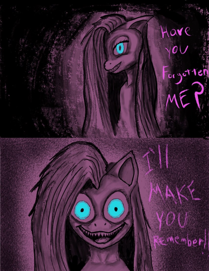 blue_eyes creepy female grimdark hair jmj nightmare_fuel pink_hair solo friendship_is_magic hasbro my_little_pony pinkamena_diane_pie pinkie_pie_(mlp) equid equine horse mammal absurd_res hi_res