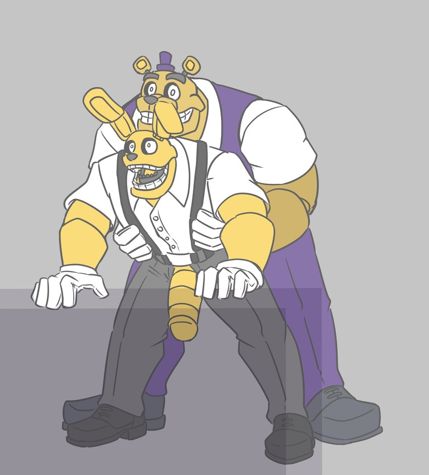 fredbear and spring bonnie (five nights at freddy's and etc) created by leafghost