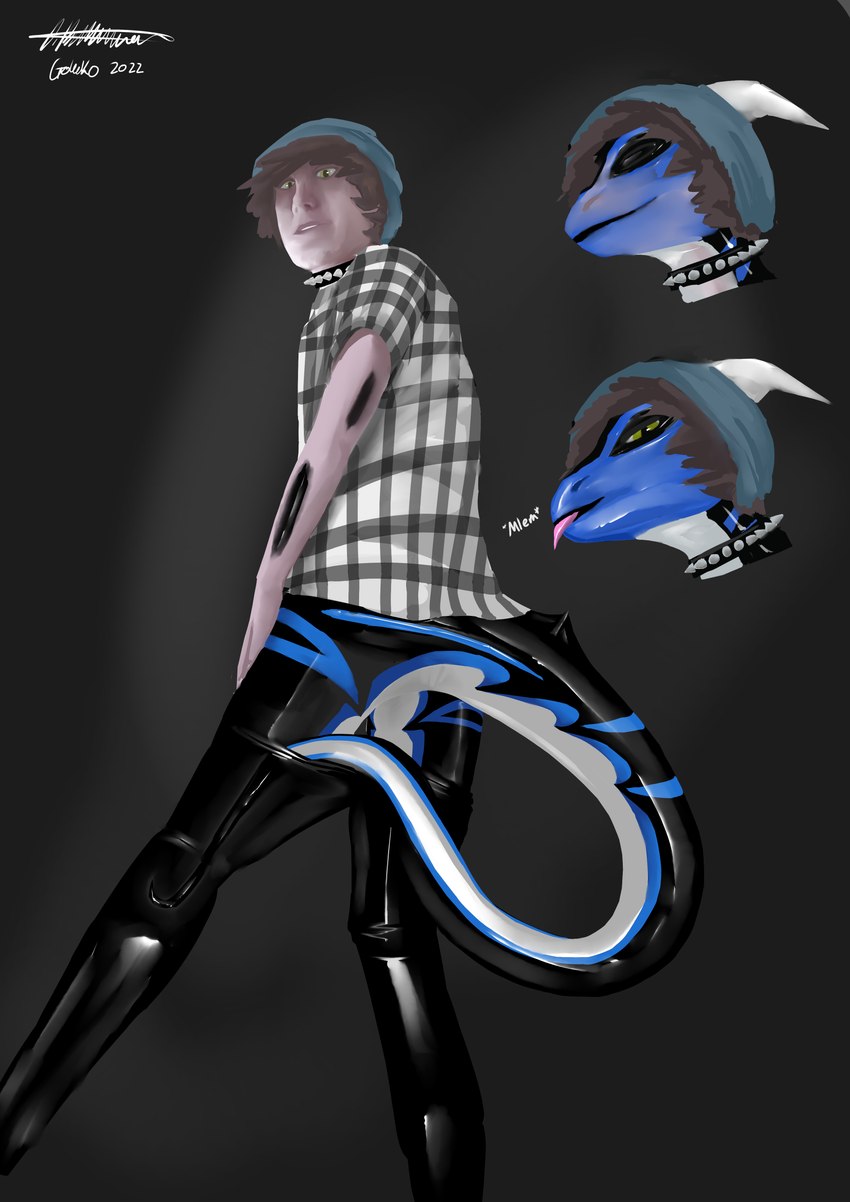 anthro latex male solo tail transformation water golecko mythology dragon mythological_creature mythological_scalie scalie owen_(disambiguation) absurd_res hi_res