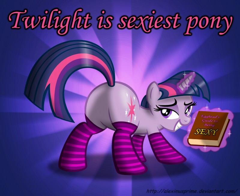 book butt clothing cutie_mark female feral fur hair horn legwear multicolored_hair purple_body purple_fur purple_hair solo stockings two_tone_hair aleximusprime friendship_is_magic hasbro my_little_pony mythology twilight_sparkle_(mlp) equid equine mammal mythological_creature mythological_equine unicorn hi_res