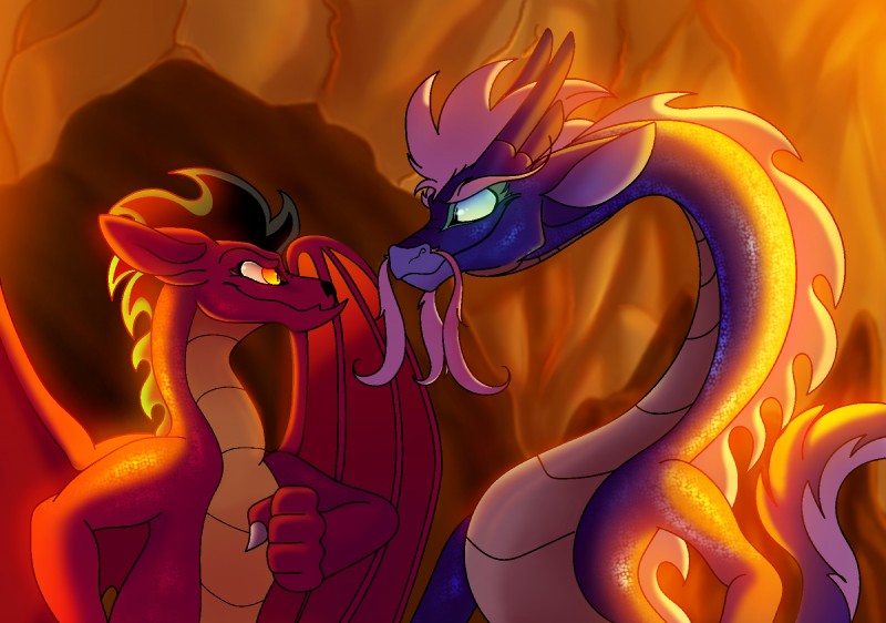 jake long and luong lao shi (american dragon: jake long and etc) created by plaguedogs123