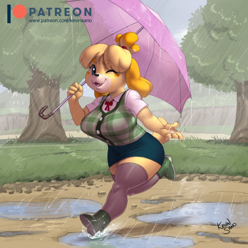 isabelle (animal crossing and etc) created by kevinsano