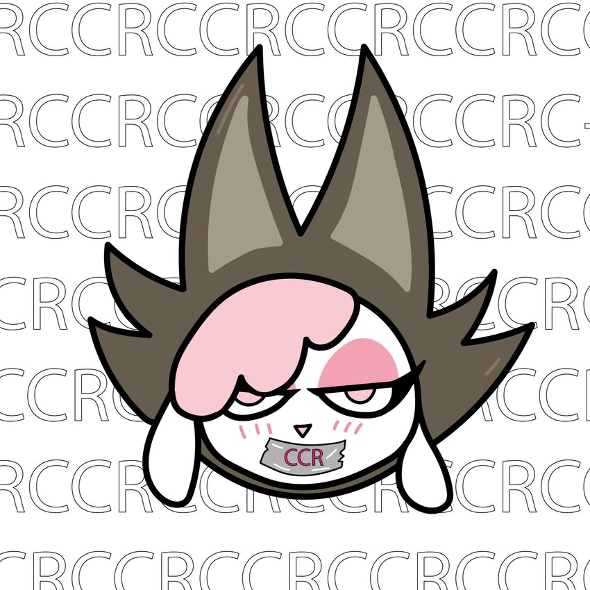 blush clothed clothing costume disembodied_head female gag hair narrowed_eyes pink_eyes pink_hair solo tape tape_gag ccr_graph chikn_nuggit cofi_(chikn_nuggit) bovid caprine mammal sheep 1:1 hi_res wallpaper