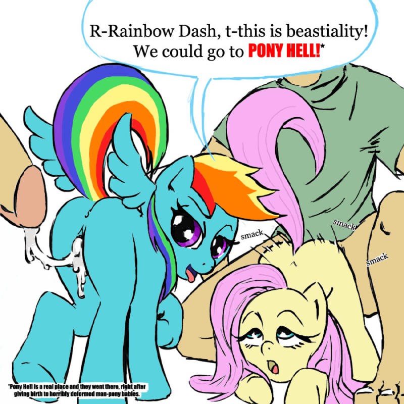 fluttershy and rainbow dash (friendship is magic and etc) created by 34from1800