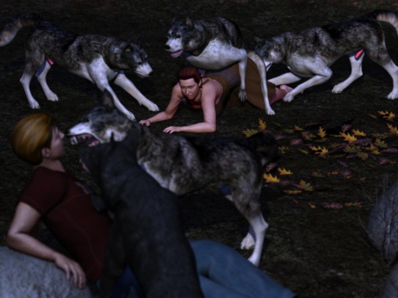 bestiality female female_on_feral feral forced group human_on_feral interspecies male male/female male/male male_on_feral rape realistic_feral canis3 lizzie canid canine canis human mammal wolf 3d_(artwork) 4:3 digital_media_(artwork)