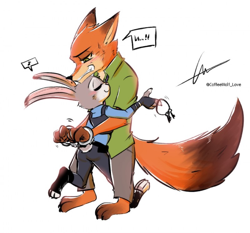 judy hopps and nick wilde (zootopia and etc) created by coffeelsb