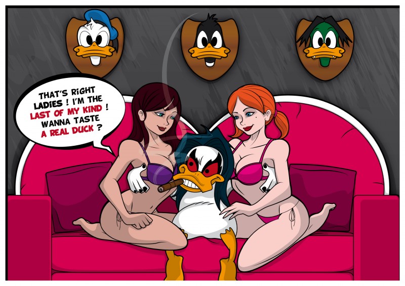 count duckula, daffy duck, donald duck, and lobo the duck (danger mouse (series) and etc) created by satanisapunk