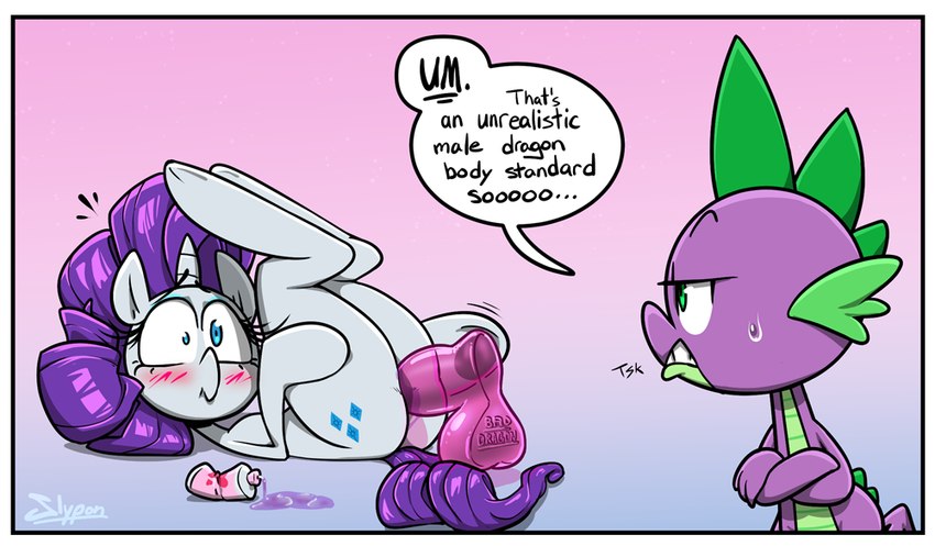rarity and spike (friendship is magic and etc) created by slypon