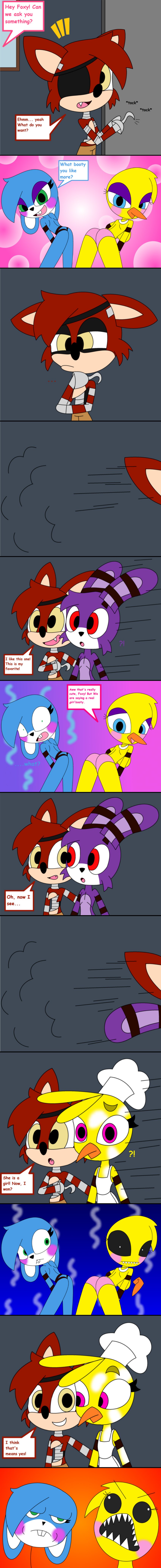 bonnie, chica, foxy, toy bonnie, and toy chica (five nights at freddy's 2 and etc) created by animalcomic96