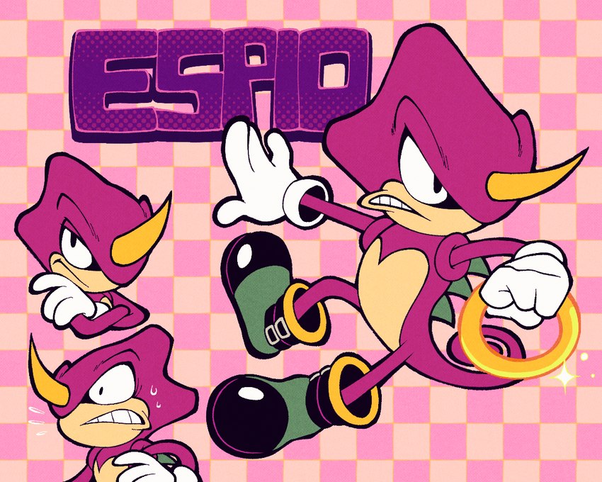 classic espio and espio the chameleon (sonic the hedgehog (series) and etc) created by lumspark