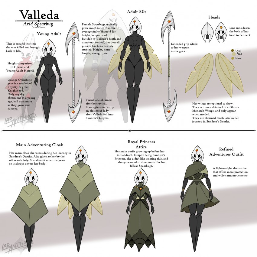 fan character, harrold, hornet, and valleda (hollow knight and etc) created by latiar