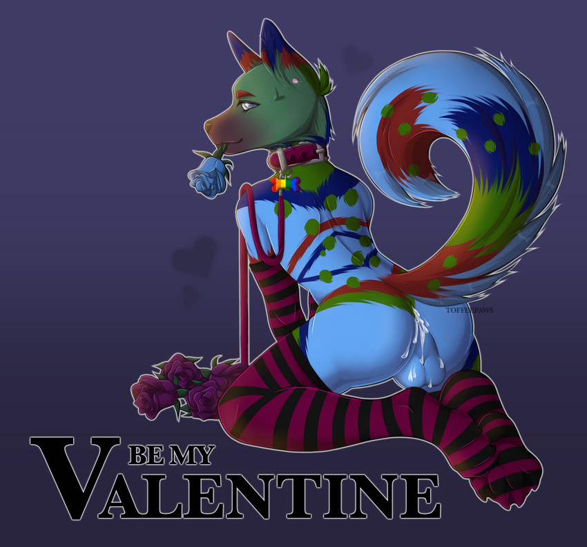 ravetailbrightwolf (valentine's day) created by toffeepaws
