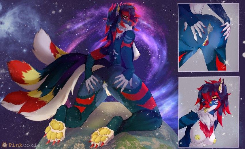 anal anal_vore anthro cosmic_background female macro partially_inside pawpads paws penetration planet planet_in_anus planet_in_pussy planet_insertion solo space terra_macro vaginal vaginal_penetration vore pinkookie okuri_(orionmechadragon) angelsune canid canine fox mammal absurd_res hi_res