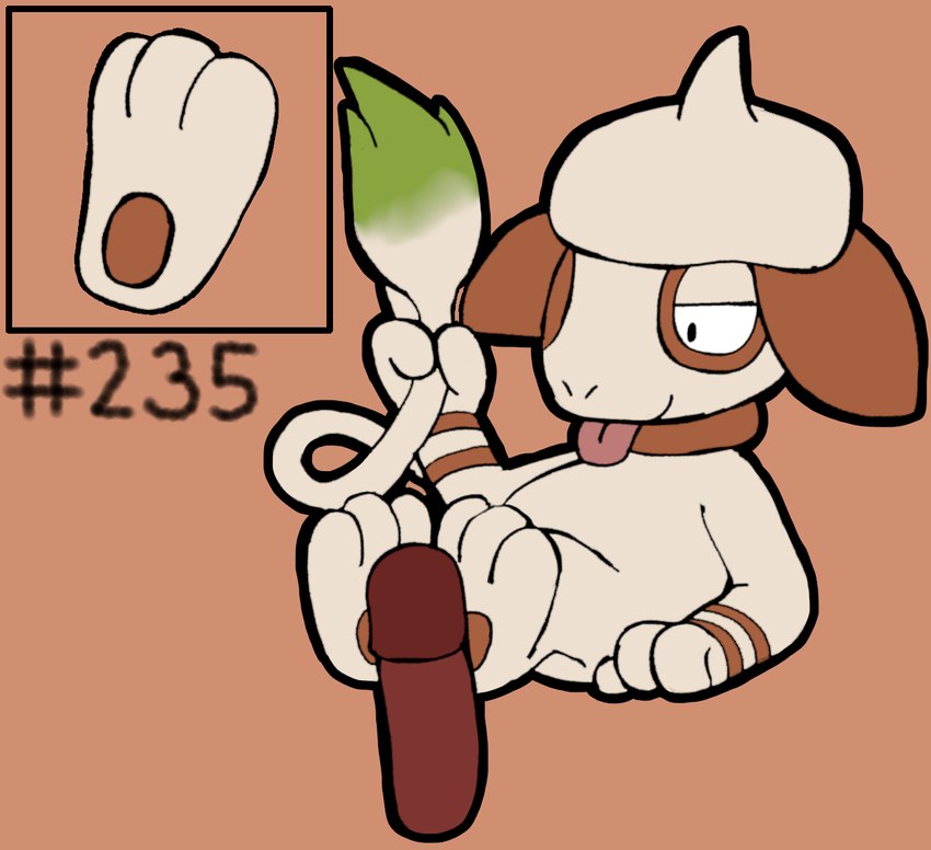 3_toes ambiguous_gender duo feet foot_fetish foot_play footjob genitals id_number male penis sex simple_background text toes tongue tongue_out secretsableye nintendo pokemon generation_2_pokemon pokemon_(species) smeargle