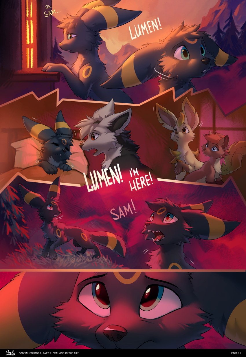 fallie, fan character, lumen, pex, and sammy (9tales comic and etc) created by hioshiru and kejifox