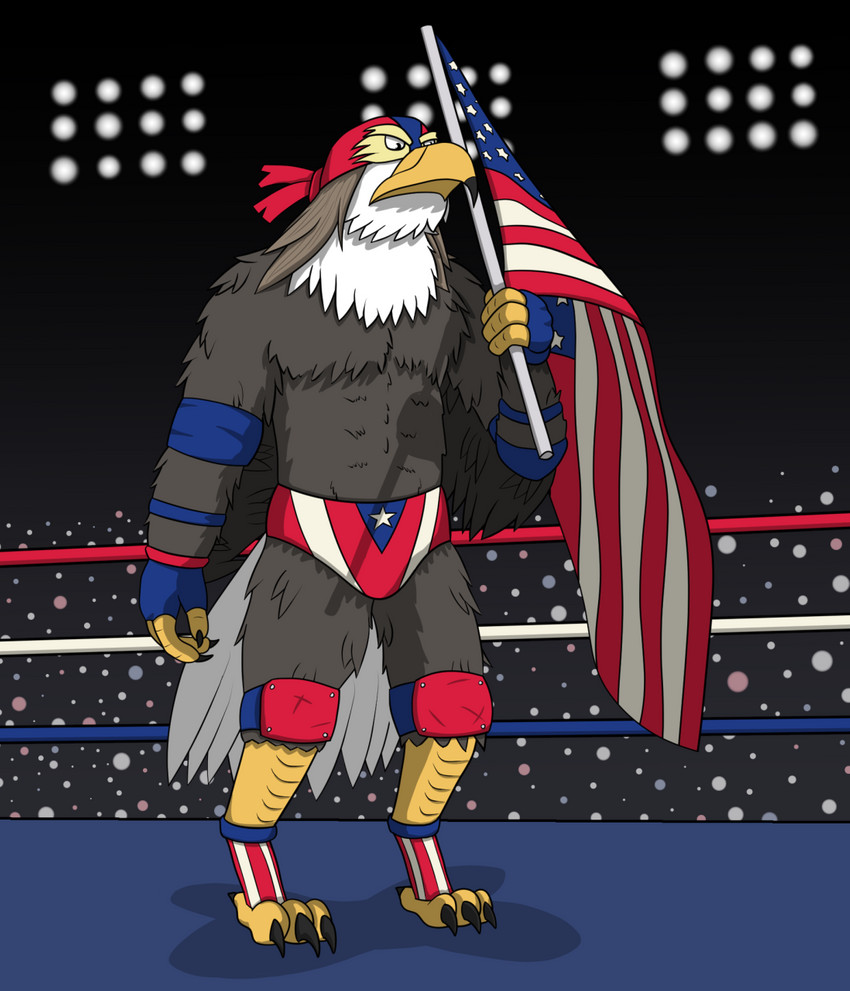 4_fingers 4_toes american_flag anisodactyl anthro beak black_claws claws clothed clothing feathers feet finger_claws fingers flag flag_(object) grey_body grey_feathers holding_flag holding_object male multicolored_body multicolored_feathers patriotism politics scuted_arms scutes solo tail tail_feathers talons toe_claws toes topless underwear united_states_of_america white_body white_feathers white_tail_feathers yellow_beak young-jacob bryson_cleveland_(kousukeharu) accipitrid accipitriform avian bald_eagle bird eagle sea_eagle 2021 digital_media_(artwork) hi_res