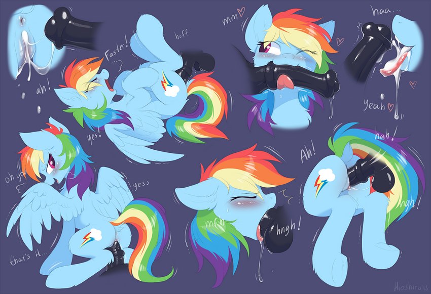 rainbow dash (friendship is magic and etc) created by hioshiru