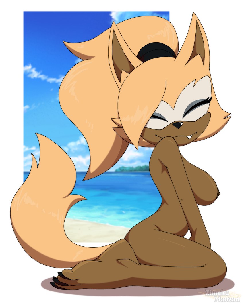 anthro barefoot beach breasts feet female nipples solo foot_ninja15 idw_publishing sega sonic_the_hedgehog_(comics) sonic_the_hedgehog_(idw) sonic_the_hedgehog_(series) whisper_the_wolf canid canine canis mammal wolf absurd_res digital_drawing_(artwork) digital_media_(artwork) hi_res