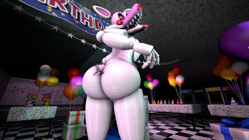 anal anal_vore anthro butt duo female looking_back looking_down machine macro male male/female rear_view unwilling_prey vore night_shifter five_nights_at_freddy's five_nights_at_freddy's_2 scottgames mangle_(fnaf) toy_bonnie_(fnaf) canid canine fox lagomorph leporid mammal rabbit robot 3d_(artwork) absurd_res digital_media_(artwork) hi_res huge_filesize