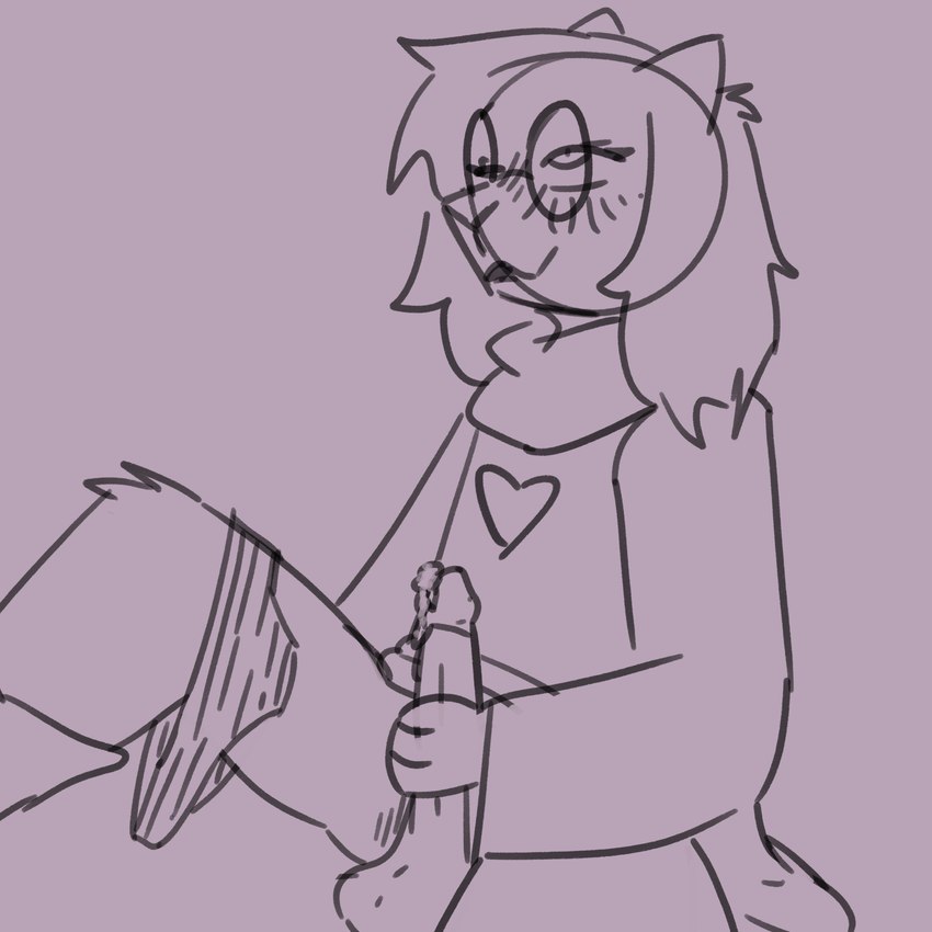 anthro blush blush_lines clothed clothing eyewear glasses horn male masturbation partially_clothed solo wearing_glasses insate deltarune undertale_(series) ralsei bovid caprine goat mammal 1:1 absurd_res hi_res