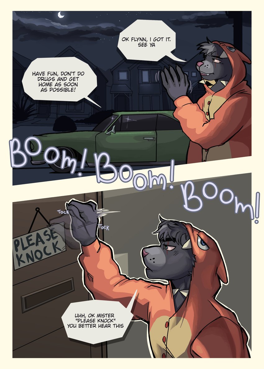 anthro car clothing dialogue gesture kigurumi male onesie scar solo speech_bubble text vehicle waving kolemus nintendo pokemon charizard domestic_cat felid feline felis generation_1_pokemon mammal pokemon_(species) absurd_res comic english_text hi_res