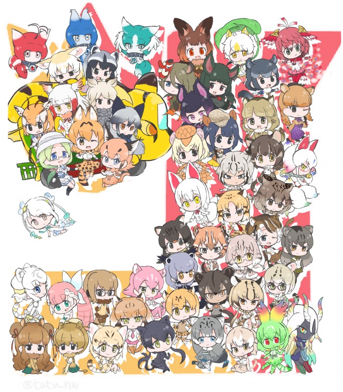 :3 :d ;d animal_print antelope_horn armor bangs bat_wings beret binturong_tail black_eyes black_hair blonde_hair blue_eyes blunt_bangs bottomwear bovid_horn bow_(feature) bow_tie brown_eyes brown_hair bulge bun_cover caracal_tail cat_tail chibi clothing clothing_bow collar detailed_bulge double_bun dromedary_tail eyewear fangs female flying fossa_tail fox_tail fur_collar fur_trim gazelle_horn genital_outline glasses gradient_hair grey_hair group hair hat head_wings headgear headwear helmet horn japari_bus large_group leopard_print leopard_tail long_hair looking_at_viewer low-tied_long_hair low_twintails mask mask_of_tengu mask_on_head membrane_(anatomy) membranous_wings multicolored_body multicolored_eyes multicolored_hair multicolored_skin necktie noh_mask ocelot_tail one_eye_closed open_mouth orange_hair pangolin_tail panther_tail penis_outline pigtails pink_hair pith_helmet puma_tail purple_eyes purple_hair red_eyes red_hair serval_tail shirt short_hair simple_background skirt smile smug teeth text topwear unusual_wing_placement vehicle waist_bow white_background white_hair wings yellow_eyes tatsuno_newo kemono_friends angie_(kemono_friends) arai-san berry_(kemono_friends) binturong_(kemono_friends) black_leopard_(kemono_friends) bobcat_(kemono_friends) brown_long-eared_bat_(kemono_friends) byakko_(kemono_friends) caracal_(kemono_friends) cerulean_queen_(kemono_friends) cerval clouded_leopard_(kemono_friends) cool_beast_(kemono_friends) cougar_(kemono_friends) domestic_cat_(kemono_friends) dromedary_(kemono_friends) fairy_(kemono_friends) fennec_fox_(kemono_friends) flat-headed_cat_(kemono_friends) fossa_(kemono_friends) fraternal_myotis_(kemono_friends) geoff_(kemono_friends) hilgendorf's_tube-nosed_bat hipparion_(kemono_friends) iriomote_cat_(kemono_friends) jaguarundi_(kemono_friends) japanese_crested_ibis_(kemono_friends) jungle_cat_(kemono_friends) leopard_(kemono_friends) locorin long-tailed_chinchilla_(kemono_friends) lulu_(kemono_friends) marbled_cat_(kemono_friends) margay_(kemono_friends) meerkat_(kemono_friends) namichi nine-tailed_fox_(kemono_friends) ocelot_(kemono_friends) oinari-sama_(kemono_friends) olma park_guide_mirai passion_beast_(kemono_friends) peach_panther_(kemono_friends) pure_beast_(kemono_friends) sand_cat_(kemono_friends) sen-chan serval-chan silver_fox_(kemono_friends) skyfish_(kemono_friends) snow_leopard_(kemono_friends) suzaku_(kemono_friends) white_rhinoceros_(kemono_friends) wild_bactrian_camel_(kemono_friends) alien animal_humanoid antelope antelope_humanoid armadillo_humanoid avian avian_humanoid bat bat_humanoid binturong_humanoid bird bird_humanoid bobcat_humanoid bovid bovid_humanoid camel_humanoid camelid camelid_humanoid canid canid_humanoid canine canine_humanoid caracal_humanoid cat_humanoid chinchilla_humanoid dromedary_humanoid euplerid euplerid_humanoid felid felid_humanoid feline feline_humanoid fish fish_humanoid fossa_humanoid fox_humanoid gazelle_humanoid herpestid herpestid_humanoid human humanoid ibis_humanoid leopard_humanoid leopardus leopardus_humanoid lynx_humanoid mammal mammal_humanoid margay_humanoid marine marine_humanoid meerkat_humanoid ocelot_humanoid pangolin pangolin_humanoid pantherine pantherine_humanoid pelecaniform pelecaniform_humanoid procyonid procyonid_humanoid puma_humanoid raccoon_humanoid rhinoceros rhinoceros_humanoid rodent rodent_humanoid serval_humanoid thomson's_gazelle_humanoid threskiornithid threskiornithid_humanoid xenarthran xenarthran_humanoid 2016 hi_res