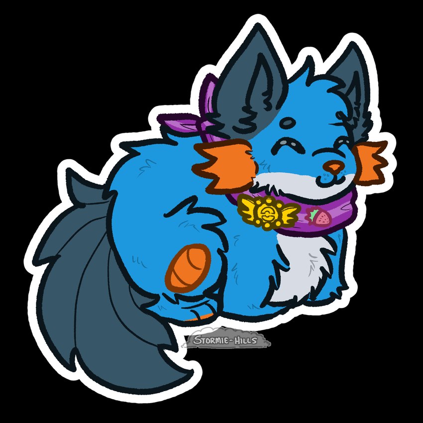 badge blue_body blue_fur daww eyes_closed feral fin fluffy fur head_tuft loaf lying male orange_body orange_gills orange_nose orange_scales outline persim_scarf relaxing scales simple_background smile solo tail tail_fin transparent_background tuft white_outline stormiehills nintendo pokemon pokemon_mystery_dungeon spike_chunsoft xevy amphibian canid canine canis generation_3_pokemon hybrid mammal pokemon_(species) swampert wolf 1:1 alpha_channel hi_res