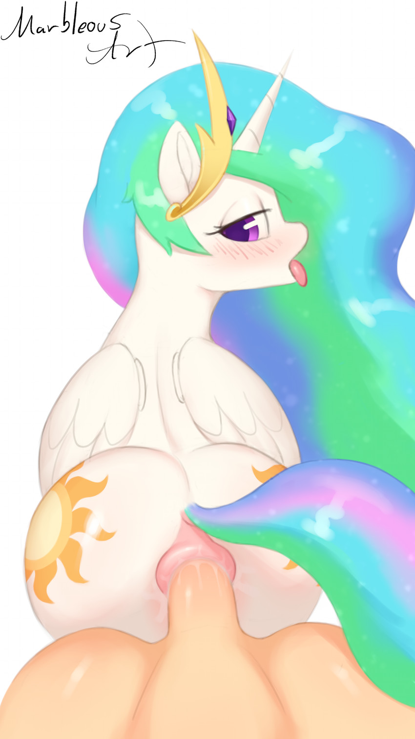 anal anal_penetration anal_tugging anatomically_correct anatomically_correct_anus anatomically_correct_genitalia animal_genitalia anus back_wings bestiality big_butt blush blush_lines bodily_fluids both_cutie_marks butt crown crown_only cutie_mark dock_(anatomy) duo equine_anus equine_genitalia erection eyelashes feathered_wings feathers female female_feral female_on_human female_penetrated feral feral_penetrated first_person_view fur fur_markings gem genital_fluids genitals gold_crown hair headgear headgear_only high-angle_view horn huge_butt human_on_feral human_penetrating human_penetrating_female human_penetrating_feral human_pov interspecies jewelry leaking_precum long_eyelashes looking_at_viewer looking_back looking_back_at_viewer looking_pleasured male male/female male_on_feral male_penetrating male_penetrating_female male_penetrating_feral male_pov markings multicolored_body multicolored_fur multicolored_hair multicolored_tail open_mouth penetrating_pov penetration penile penile_penetration penis penis_in_ass pink_anus pink_tongue precum precum_on_penis puffy_anus purple_eyes quadruped raised_tail rear_view royalty sex simple_background spiral_horn sun tail tongue tongue_out white_background white_body white_butt white_fur white_wings wide_hips wings conditional_dnp marbleous friendship_is_magic hasbro my_little_pony mythology princess_celestia_(mlp) equid equine horse human mammal mythological_creature mythological_equine pony unicorn 4k 9:16 absurd_res hi_res shaded