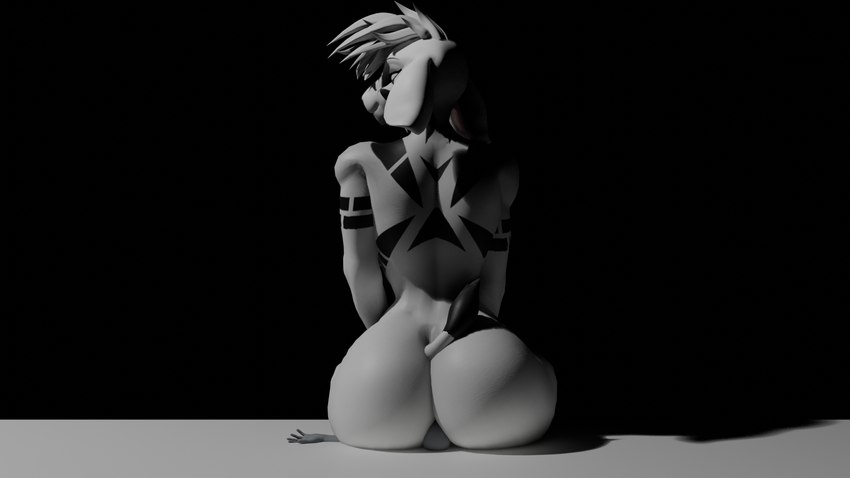 anthro butt butt_crush butt_smother facesitting female male male/female nude sitting_on_another smothering omananimations warfaremachine_(modeler) undertale undertale_(series) asriel_dreemurr humanoid 16:9 3d_(artwork) digital_media_(artwork) hi_res widescreen