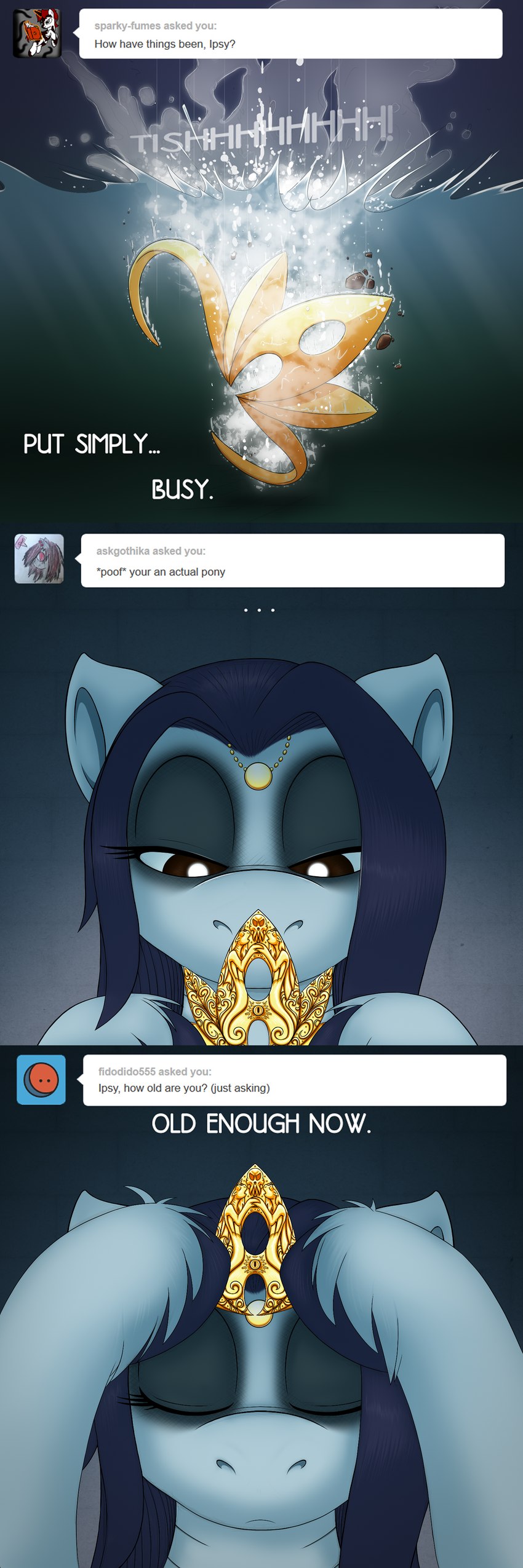 ask_blog crown female fur hair headgear jewelry text tiara drxii ask_ipsywitch hasbro my_little_pony tumblr ipsywitch equid equine horse mammal pony absurd_res digital_media_(artwork) english_text hi_res