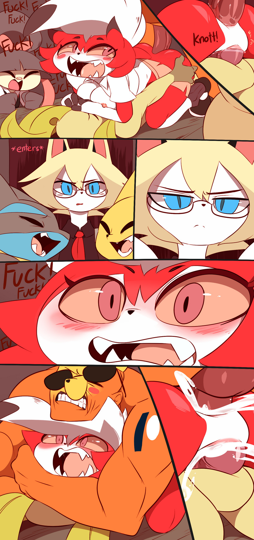 anthro bodily_fluids cuckold cum cum_in_ass cum_in_pussy cum_inside female genital_fluids group group_sex infidelity knot looking_at_another looking_pleasured male male/female sex masterploxy nintendo pokemon gaghiel leafee_(diives) lyca_(diives) eeveelution generation_1_pokemon generation_3_pokemon generation_4_pokemon generation_7_pokemon jolteon leafeon lucario lycanroc mawile midday_lycanroc midnight_lycanroc pokemon_(species) absurd_res comic hi_res