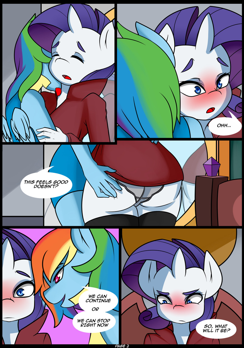 rainbow dash and rarity (friendship is magic and etc) created by caoscore