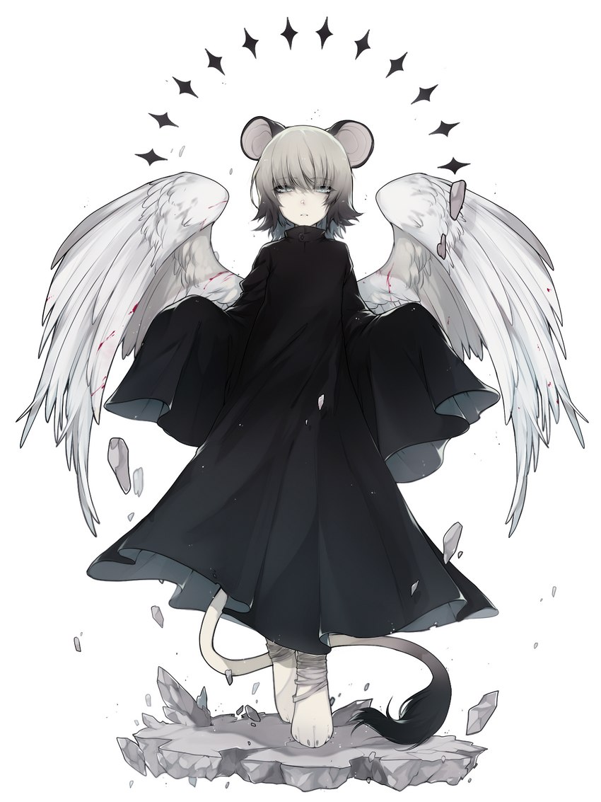 ambiguous_gender bangs barefoot biped cloak clothed clothing feathered_wings feathers feet hair paws round_ears solo tail tail_tuft thin_tail tuft wings oncha rue_(oncha) animal_humanoid humanoid mammal mammal_humanoid mouse_humanoid murid murid_humanoid murine murine_humanoid rodent rodent_humanoid winged_humanoid 2018 3:4 hi_res