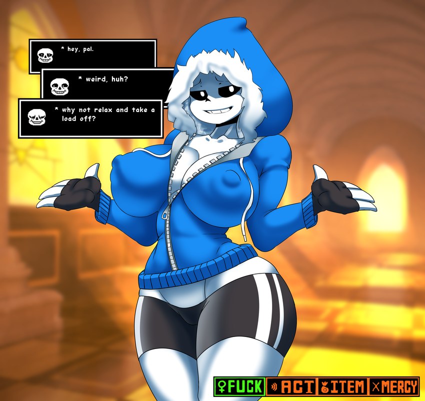 sans (undertale (series) and etc) created by ashraely