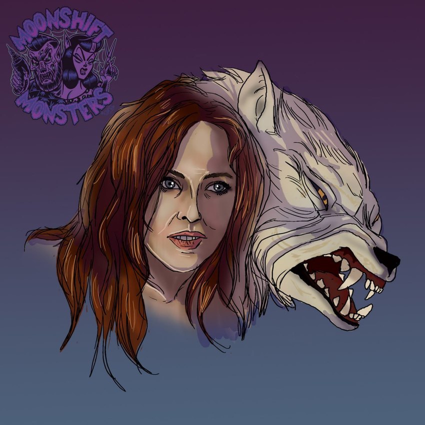 anthro before_and_after bite biting_lip brown_hair female fur hair logo long_hair open_mouth pupils sharp_teeth simple_background slit_pupils snarling solo teeth transformation white_body white_fur moonshiftmnstrs ginger_snaps_(movie) mythology ginger_(ginger_snaps) canid canine human mammal mythological_canine mythological_creature werecanid werecanine werecreature werewolf 1:1 hi_res